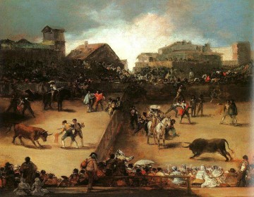 Ganado Vaca Toro Painting - La Corrida de Toros Romántica moderna Francisco Goya